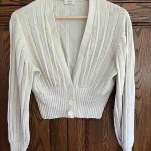 Aritzia Wilfred Plunge Front Cardigan